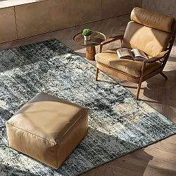Alfombra de tejido plano - Bechar (negro/multicolor)