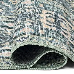 Alfombra de tejido plano - Benaluna (azul/verde)