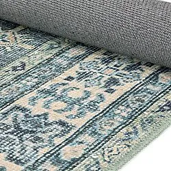 Alfombra de tejido plano - Benaluna (azul/verde)