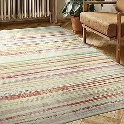 Alfombra de tejido plano - Delara (beige/multicolor)