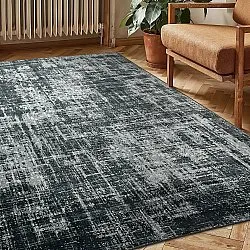 Alfombra de tejido plano - Elira (negro)