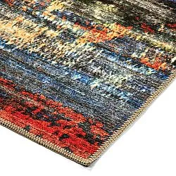 Alfombra de tejido plano - Kazea (naranja/multi)