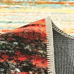 Alfombra de tejido plano - Kazea (naranja/multi)