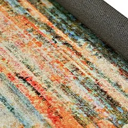 Alfombra de tejido plano - Kazea (naranja/multi)