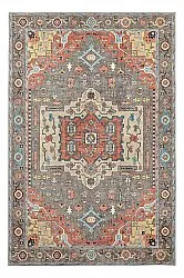 Alfombra de tejido plano - Kordava (gris/rojo)