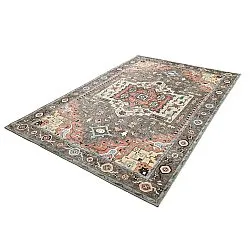 Alfombra de tejido plano - Kordava (gris/rojo)