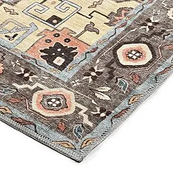 Alfombra de tejido plano - Kordava (gris/rojo)