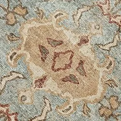 Alfombra de tejido plano - Layla (azul claro)