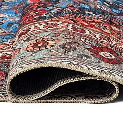 Alfombra de tejido plano - Mardin (rojo/azul)