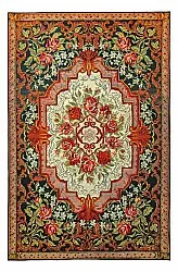 Alfombra de tejido plano - Masarida (negro/multicolor)