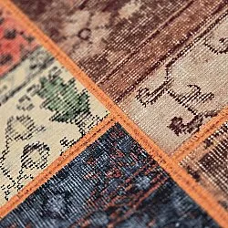 Alfombra de tejido plano - Myrina (rojo/multicolor)