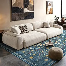Alfombra de tejido plano - Nabilar (azul)