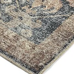 Alfombra de tejido plano - Noura (azul oscuro)