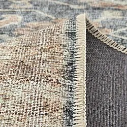 Alfombra de tejido plano - Noura (azul oscuro)