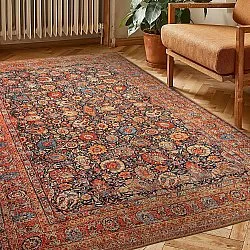 Alfombra de tejido plano - Selamira (azul/multicolor)