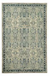 Alfombra de tejido plano - Yasirah (azul/verde)