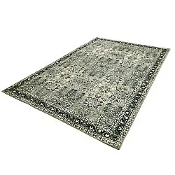 Alfombra de tejido plano - Yasirah (azul/verde)