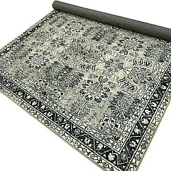 Alfombra de tejido plano - Yasirah (azul/verde)