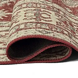 Alfombra de tejido plano - Zuleina (rojo)