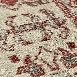 Alfombra de tejido plano - Zuleina (rojo)