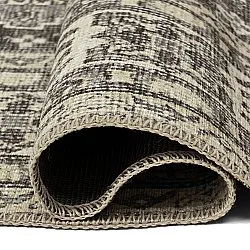 Alfombra de tejido plano - Zuleina (gris oscuro)