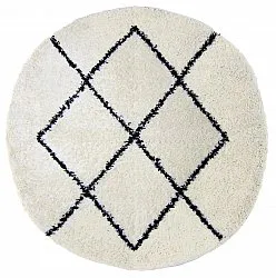 Alfombras redondeadas - Marsa (negro/blanco)