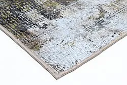 Alfombra Wilton - Flores (negro/marrón/blanco)