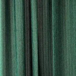 Cortinas - Cortina imitación lino Andrada (verde oscuro)