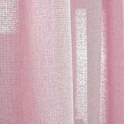 Cortinas - Cortinas de lino Cosmina (rosa)