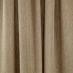 Cortinas - Cortinas de lino Melania (marrón)