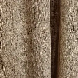 Cortinas - Cortinas de lino Melania (marrón)
