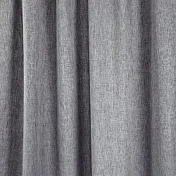 Cortinas - Cortinas de lino Melania (gris claro)