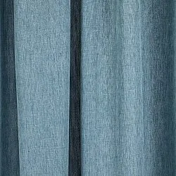 Cortinas - Cortinas de lino Melania (turquesa oscuro)