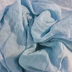 Cortinas - Cortina de encajes Hilma (azul)