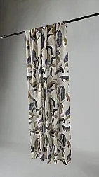 Cortinas - Cortina de algodón - Amalie (gris/azul)