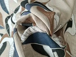 Cortinas - Cortina de algodón - Amalie (gris/azul)