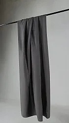 Cortinas - Cortina de algodón Anja (gris oscuro)