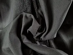 Cortinas - Cortina de algodón Anja (gris oscuro)