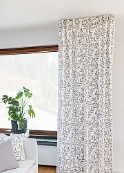 Cortinas - Cortina de algodón Katri (gris)