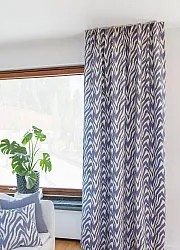 Cortinas - Cortina de algodón Laura (azul)