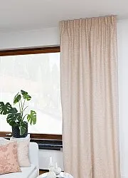 Cortinas - Cortina de algodón Lilja (beige)