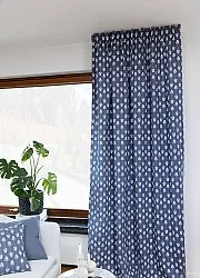 Cortinas - Cortina de algodón Sari (azul)