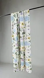 Cortinas - Cortina de algodón Dahlia (azul)