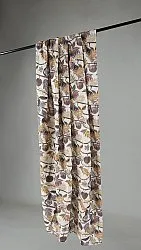 Cortinas - Cortina de algodón Lise (marrón)