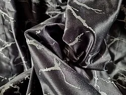 Cortinas - Cortinas de terciopelo Florina (gris oscuro)
