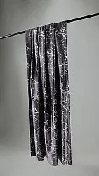 Cortinas - Cortinas de terciopelo Florina (gris oscuro)