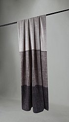 Cortinas - Cortinas de lino Perrine (gris/negro)