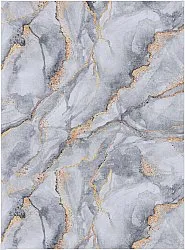 Alfombra Wilton - Genova (gris/blanco/dorado)