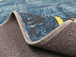 Alfombra Wilton - Zaros (azul/dorado)