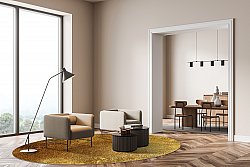 Alfombras redondeadas - Malveira (oro)